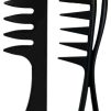 LEV3 L3VEL3 Hair Styling 2 Piece Comb Set