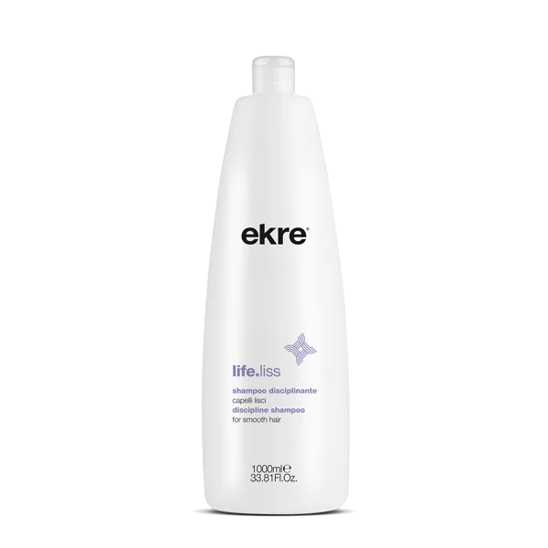 Ekre Life.Liss - Shampoo disciplinante capelli lisci 1000 ml.