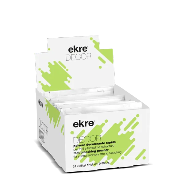 Ekre Decor – Polvere decolorante rapida box 24 pezzi -