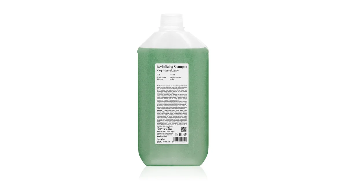 FarmaVita Back Bar No.04 Shampoo Rivitalizzante alle erbe Naturali 5 lt.